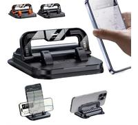 Support de téléphone de voiture rotatif à 360 degrés, angle de réglage horizontal et vertical de l'écran, forte aspiration, support de téléphone portable antidérapant, adapté pour la navigation de