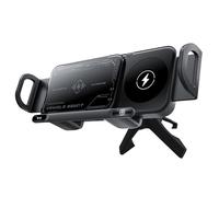 Support de téléphone de voiture - Support alimenté par induction pour fixation sur tableau de bord, pont sans fil avec col pivotant, équipement de transit, station d'accueil de batterie pour wagon