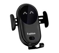 Support de téléphone de voiture, support de téléphone à serrage automatique, réglable à 360 degrés avec protection contre les surcharges, chargeur de voiture flexible, accessoires de voiture