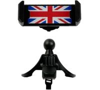 Support de téléphone de voiture, support de téléphone Union Jack pour ventilation d'air circulaire de voiture pour berceau mains libres Mini Cooper R56/R55/R57/R58/R59/R60/R61 pour smartphone, iPhone