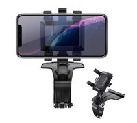 Support de téléphone de voiture Tableau de bord et montage d'évent - Support de téléphone rotatif à 1200° avec poignée antidérapante | Support de navigation Manipulation à une main SUV Voitures pour