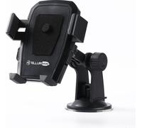 TELLUR Support de téléphone Universel pour Pare-Brise de Voiture réglable 3,5 à 6,5 Pouces, Rotation à 360°, Noir
