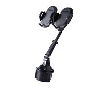 Support De Téléphone Double - Support De Tasse avec Long Col De Cygne, Support De Téléphone Universel pour Grille D'aération De Voiture | Bâton De Maintien Mobile Automatique, Support De Téléphone