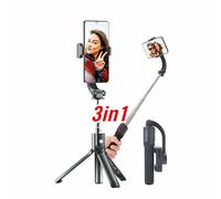 Kit photo 3 en 1 = Stabilisateur pliable-Trépied-Selfie pour smartphones GS1