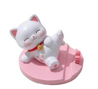 Support de téléphone en forme de chat - 9 x 8,5 x 10 cm - Support pour téléphone portable, support antidérapant pour bureau, décoration de bureau, support de smartphone sur le thème des animaux