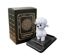 Support de téléphone en forme de chèvre du Nouvel An chinois - Support | Le support de téléphone en PVC en forme de chèvre combine une figurine d'animal festive avec un support pratique pour sm