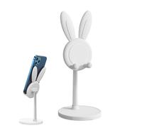 Support de téléphone en forme de lapin réglable - Accessoire de support mobile mignon de dessin animé pour une utilisation au bureau, pièce décorative de la maison | Support de téléphone élégant pour