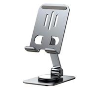 Support de téléphone en métal : pour téléphones rotatifs, tablette polyvalente, charge de roulement lourd à 360 degrés pour le palier
