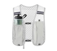 Support de téléphone en polyester réfléchissant léger pour la course à pied | Gilet de course en polyester avec bordure de sécurité réfléchissante ; sac de poitrine léger et respirant pour téléphones et