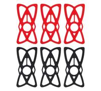 Support De Téléphone en Silicone 6 Pièces, Support De Téléphone De Vélo, Support en Silicone Élastique, Support en Silicone Fixe pour Téléphone, Accessoires De Vélo