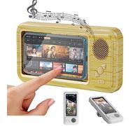 Support de téléphone étanche avec haut-parleur Bluetooth sans fil, écran tactile anti-buée, support universel pour salle de bain, cuisine, pour tous les âges