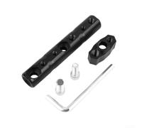 Support de téléphone extensible pour guidon de moto avec design multifonctionnel et intégration spot en titane gris (noir)