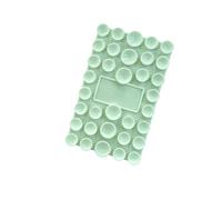 Support de téléphone facile à visionner pour bureau avec ventouse, vert | Motif nervuré et antidérapant pour une visualisation facile de l'écran, des appels vidéo, des voyages