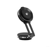 Support de téléphone fiable pour voiture avec magnétisme robuste, installation sans effort sur le pare-brise par adsorption sous vide (noir et argent)