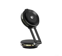 Support de téléphone fiable pour voiture avec magnétisme robuste, installation sans effort sur le pare-brise par adsorption sous vide (noir et or)