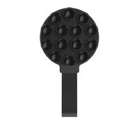 Support de téléphone flexible en silicone avec ventouse puissante et ventouse magnétique pour une fonctionnalité fiable des mains (noir)