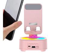 Support De Téléphone Haut-parleur - ABS 11x11x19cm | Gadgets Portables Antidérapants - Boîte À Musique 3 En 1 Avec Lumières Colorées | Bureau À Volume Fort Rotatif À Hauteur Réglable - Jeu À