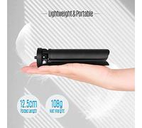 Support de Téléphone, Hauteur d'utilisation de 2,2 Pouces, Support de Trépied de Téléphone Portable Noir avec Connecteur à Vis 1/4, Trépied de Bureau en Métal, Trépied de