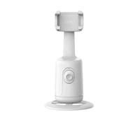 Support de téléphone intelligent avec suivi automatique du visage,cardan de prise de vue,caméra AI,héros,suivi du corps,suivi intelligent,prise de vue en direct,360 - Type White