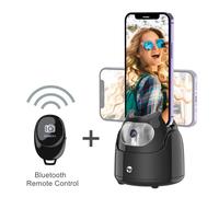 Support de téléphone intelligent avec suivi automatique du visage,stabilisateur de support,cardan pour iPhone,Samsung Mobile,Xiaomi,Huawei,prise de vue vidéo,360 °,AI - Type Q5-BK-RM
