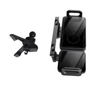 Support de téléphone intelligent pour véhicule électrique avec émetteur d'énergie rapide de 20 W et silicone antidérapant pour tous les téléphones mobiles, support de téléphone antidérapant pour les