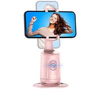 Support de Téléphone Intelligent Selfie Stick, Trépied à Suivi Automatique du Visage, Bâton de Selfie Intelligent Tout-en-on, Rotation à 360°, Vlog Chat Vidéo en Direct pour iPhone ou Android (Rose)