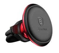 Support De Téléphone Magnétique 360° Pour Voiture (Version Sortie D'Air), Rouge