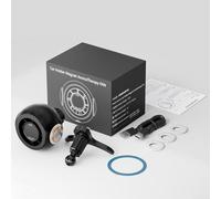 Support de téléphone magnétique 4 en 1 avec lumières RVB et diffuseur d'aromathérapie | Refroidisseur d'aération à clipser pour la plupart des véhicules | Angle réglable | Noir