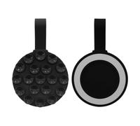 Support de téléphone magnétique à ventouse mains libres | Anneau de support en silicone pour téléphone - Mains libres - Pour miroir, porte, douche, cellule