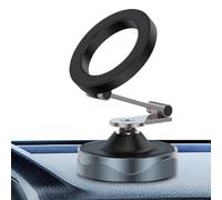 Support de téléphone magnétique à ventouse | Support de téléphone magnétique pliable pour voiture, électronique grand public pour bureau, tableau de bord, enregistrement vidéo, taxi