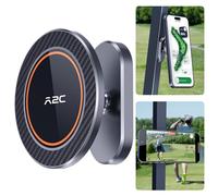 Support de téléphone magnétique en alliage A2C pour chariot de golf MagSafe iPhone 15 Pro Max, 14, 13, 12, Mini compatible avec EZGO, Club Car, Yamaha, Icon