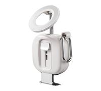 Support de téléphone magnétique multifonctionnel, pliable et portable / Trépied rotatif universel à 360 pour voyage, blanc