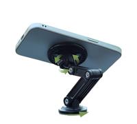 Support de téléphone magnétique pliant pour la voiture - support de téléphone mobile rotatif à 360 ° | Installation facile Secure Automotive Mangnem Mount, compact et support de smartphone réglable po