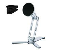 Support de téléphone magnétique pour bureau - Conception pliable portable, technologie de prise en main puissante, structure de positionnement multi-angle, construction légère et durable | Accessoire