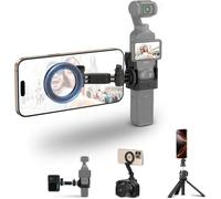 Support de téléphone magnétique pour DJI Pocket 4P 4 3 Xtra Muse | Pour iPhone 18 Pro 17 16 Pro Max, poche amovible 4P 4 3 cage avec extension de téléphone, réglage de l'angle de poignée de