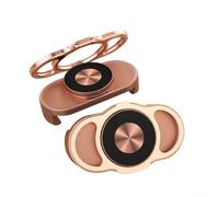 Support de téléphone magnétique pour grille d'aération de voiture rotatif à 360° pour iPhone Samsung - Support mobile pour grille d'aération - Argent 8 x 4 x 3 cm (Or rose)