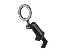 Support de téléphone magnétique pour guitare, 1 support rotatif à 360 degrés, clip pivotant réglable pour l'enregistrement en direct, enseignement en ligne, pratique des musiciens, noir