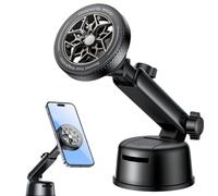 Support de téléphone magnétique pour tableau de bord rotatif à 360° N52 avec bras télescopique, universel 4 en 1