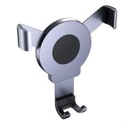 Support de téléphone magnétique pour voiture avec clip en alliage activé par gravité pour une fixation sûre et un maintien solide, compatible avec tous les modèles de smartphone