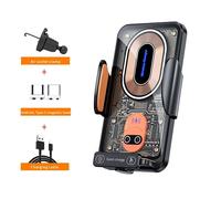 Support De Téléphone Magnétique Pour Voiture,Clip De Ventilation À Détection Infrarouge,Chargeur Sans Fil De Voiture 15w,Pour Iphone Samsung Xiaomi Huawei.Black.
