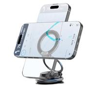 Support de téléphone magnétique pour voiture, compact et réglable, fixation amovible pour téléphone de voiture, design sécurisé durable, support portable élégant, support idéal pour tableau de bord de