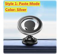 Support De Téléphone Magnétique Pour Voiture,Support Magnétique Pour Ventilation De Cellule Mobile,Support Gps Dans La Voiture Pour Iphone 15 14 13 X Xiaomi Samsung Huawei Paste Silver