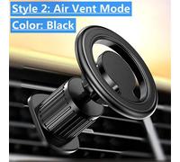 Support De Téléphone Magnétique Pour Voiture,Support Magnétique Pour Ventilation De Cellule Mobile,Support Gps Dans La Voiture Pour Iphone 15 14 13 X Xiaomi Samsung Huawei Air Vent Black
