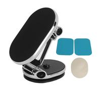 Support De TéLéPhone MagnéTique Pour Voiture, Support MagnéTique Rotatif à 360 °, Support De TéLéPhone Universel Pour Tableau De Bord Pour VéHicule, Argent