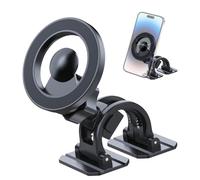 Support De Téléphone Magnétique Pour Voiture - Support Pliable À Rotation À 360 Degrés, De Pare-brise Pour Tableau De Bord, Supports Avec Prise Sécurisée Et Réglage Flexible De L'angle | Suppor