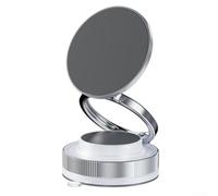 Support de téléphone magnétique pour voiture, ventouse sous vide, support de téléphone rotatif à 360 degrés, extensible jusqu'à 126 mm (T28-blanc)