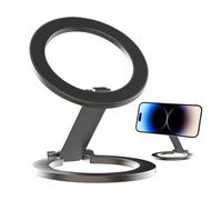Support de téléphone magnétique puissant - Matériau en ultra fin, double articulation réglable, aimant N92 haute résistance | Support de bureau pliable pour smartphones, bureau, camion
