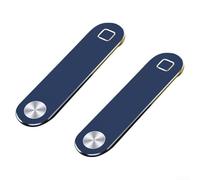 Support de téléphone magnétique, réglable pour écran d'ordinateur portable, support facile à clipser (bleu)