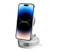 Support de téléphone magnétique sous vide pour voiture - Support à ventouse puissant - Support mobile pour pare-brise - Station de repos pour téléphone portable - Accessoire de sécurité mains libres