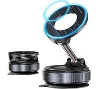 Support de téléphone magnétique sous vide pour votre voiture, support de téléphone à ventouse, réglable à 360 ° pour support de voiture MagSafe, support de téléphone pliable à ventouse pour voiture